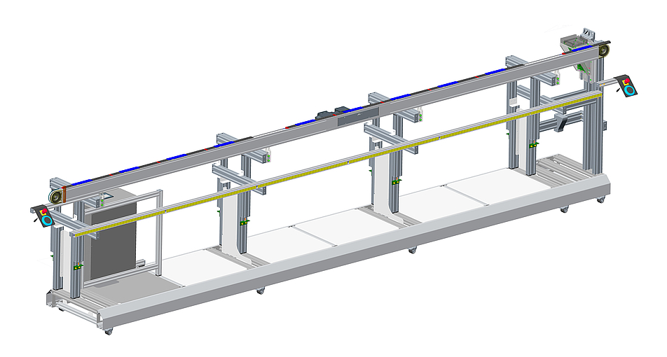 ASP garantiert stets eine hochwertige Vario Puffer Förderband Konstruktion mit CAD Creo.