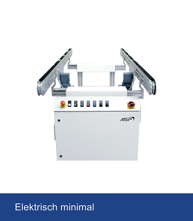 ASP hat eine spezielle elektrische Förderband Breitenverstellung entwickelt.