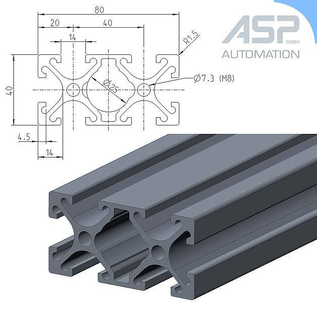 ASP ist Hersteller des Aluminium Profil Baukasten System made in Germany, Bayern.