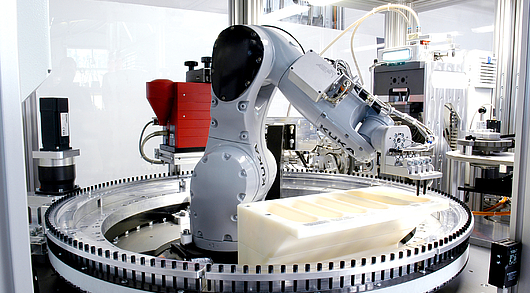 Automatisierung für die Kosmetik Stifte Herstellung vom Sondermaschinenbau Hersteller ASP Automation.