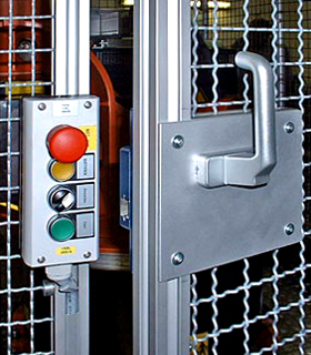 ASP Schutzzaun Sytem ASP liefert umfangreiches Zubehör für die Schutzzaun Systeme im Maschinenbau.